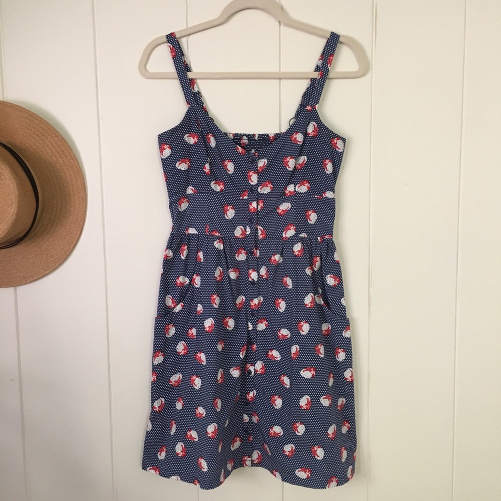 Hi There Karen Walker Strawberry polka dot Dress